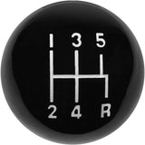5 speed imprinted shift knob BLACK: 3/8"-16 for Hurst chrome sticks