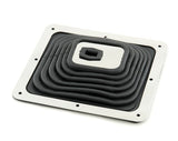 Super Boot w/ plain trim - large rubber floor boot for Hurst chrome shifter sticks
