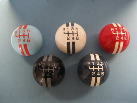 Rally Stripe 6 Speed Shift Knob for 2005-2006 Ford GT Supercar - special order, 6-8 wk lead