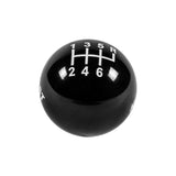 6 speed RUR imprinted shift knob BLACK: 3/8"-16 for Hurst chrome sticks