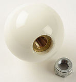 4 speed RDR engraved shift knob WHITE: 3/8"-24 for 1967-1991 GM C/K truck