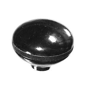 Plain black oval "mushroom" gennie shift knob 3/8"-24 for 4 speed trucks + old Hurst