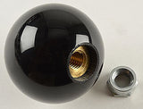 5 speed engraved shift knob BLACK: 3/8"-16 for Hurst chrome sticks