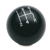 5 speed engraved shift knob BLACK: M12 x 1.75 for 1983-2004 Ford Mustang