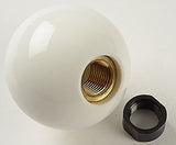 4 speed RUL engraved shift knob WHITE: M16 x 1.50 for 1982 Camaro & Firebird + 1984-1986 Fiero