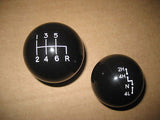 Shifter & transfer case shift knob set BLACK for 2007-2018 Jeep Wrangler JK 6 speed