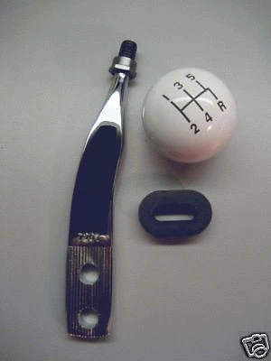 Chrome Stick & Knob for 2005-2010 Mustang - aftermarket shifter required