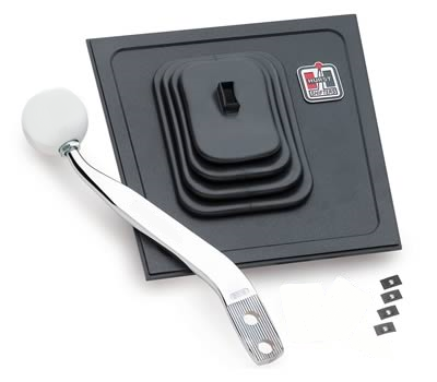 Stephen Newell 1984 ガラス皿 サンドブラスト FM11-09 Chrome Shifter Stick Kit w/ Hurst Console Trim Bezel & Boot for