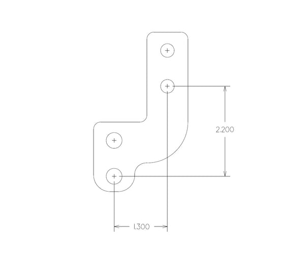Offset stick bracket for custom work Core Shifters