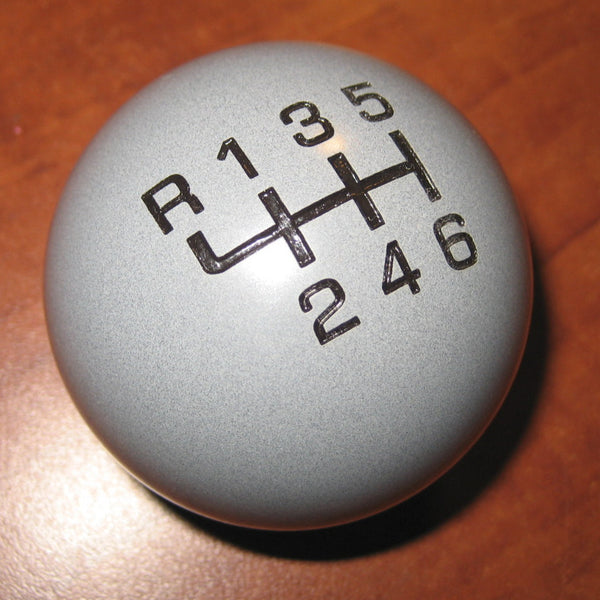 6 speed RUL bold engraved weighted shift knob GRAY M12 x 1.25 for 200