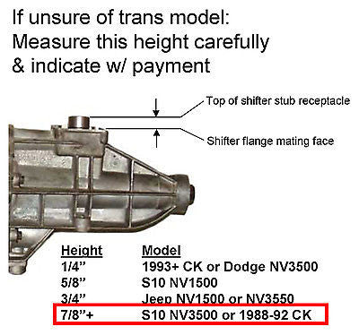 Core Shifter w/ chrome stick for GM C/K 1500 truck : 1988-1992