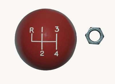 4 speed RUL engraved shift knob RED: 3/8"-24 for Buick Olds 442 AMC Mopar