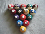 Billiard Pool Ball Shifter Knob - pick color & thread