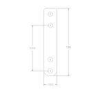 Vertical stick extension bracket for trucks w/ body lift
