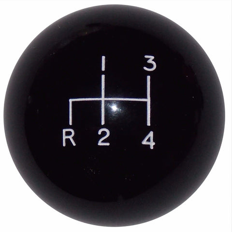 4 speed RDL engraved shift knob BLACK: 3/8"-24 for 1947-1967 GM C/K truck