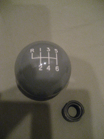 6 speed RUL engraved shift knob GRAY: M12 x 1.25 for 2016-2023 Toyota Tacoma V6