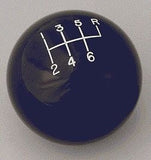 6 speed RUR engraved shift knob BLACK: 7/16"-20 for custom work