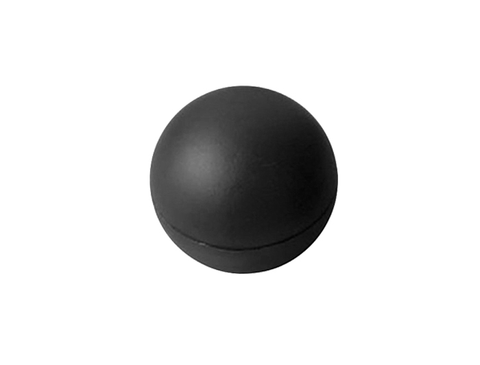 1 7/8" round plain BLACK shift knob - rubber