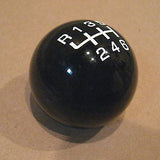 6 speed RUL engraved shift knob ball BLACK for 2015-2023 Ford Mustang + Focus & Fiesta