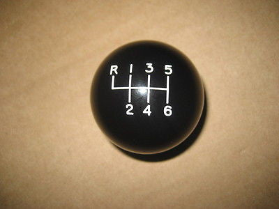 6 speed RUL engraved shift knob BLACK: M10 x 1.25 thread
