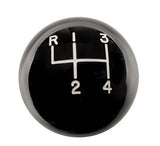 4 speed RUL engraved shift knob BLACK: 3/8"-24 for Buick Olds 442 AMC Mopar