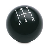 5 speed engraved shift knob BLACK: 3/8"-16 for Hurst chrome sticks