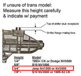 Core Shifter w/ Hurst stick for Dodge Dakota : 1999-2000 4 cyl w/ NV1500